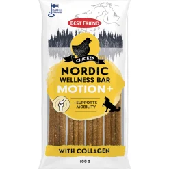 Koiran herkku Best Friend 100 g Nordic Wellness Bar Motion+ kana