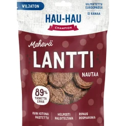 Koiran herkku Hau-Hau 140 g Mehevä lantti nautaa