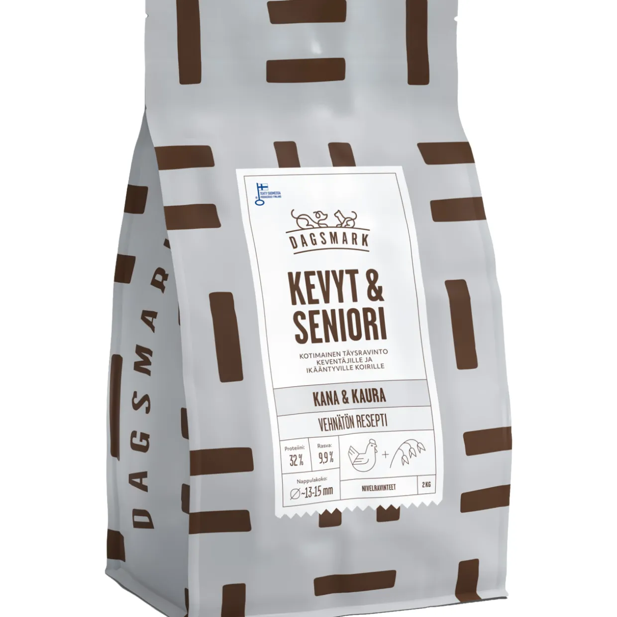 Koiranruoka Dagsmark 2 kg kevyt & seniori kana-kaura