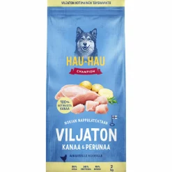 Koiranruoka Hau-Hau 2 kg viljaton kanaa ja perunaa
