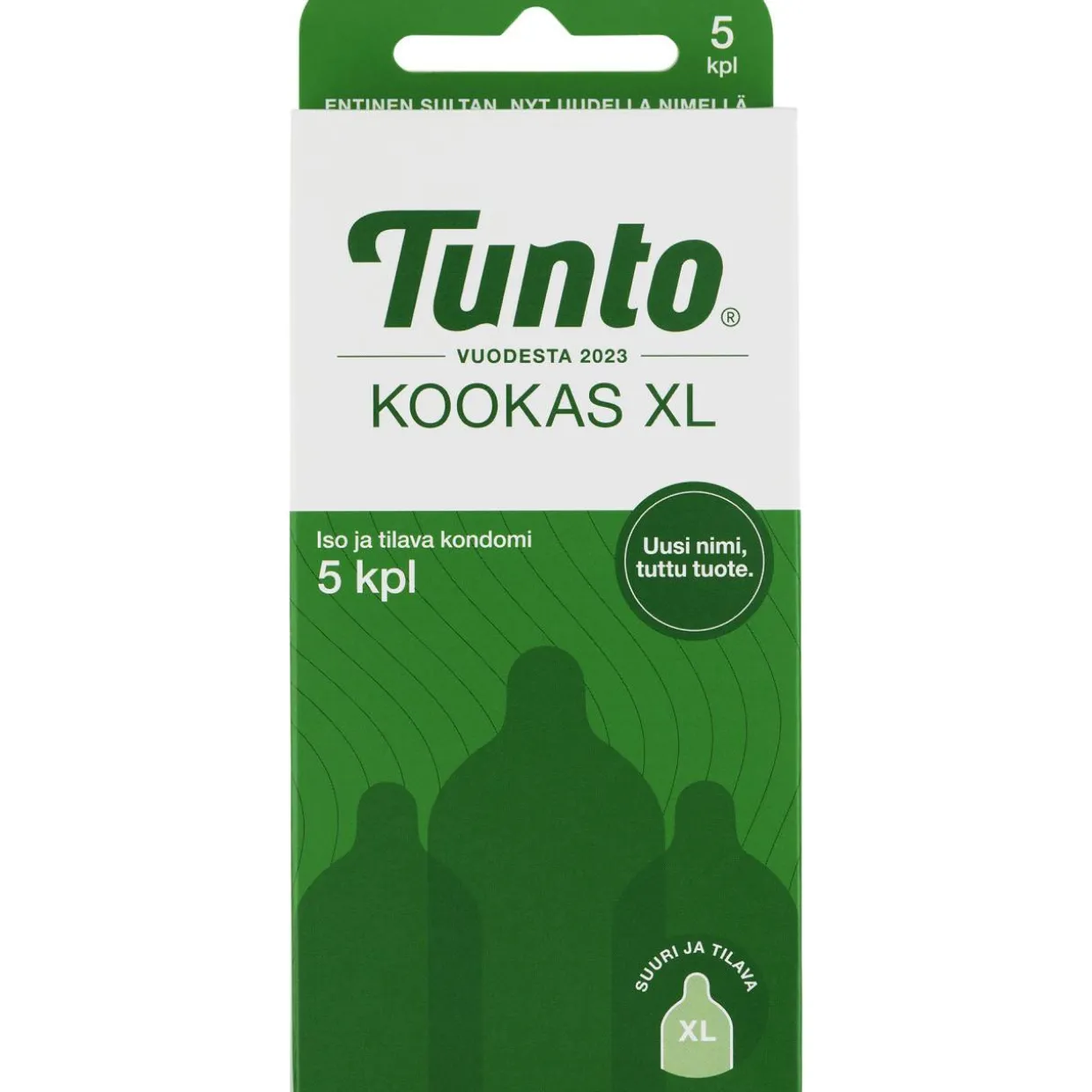 Kondomi Tunto 5 kpl Kookas XL