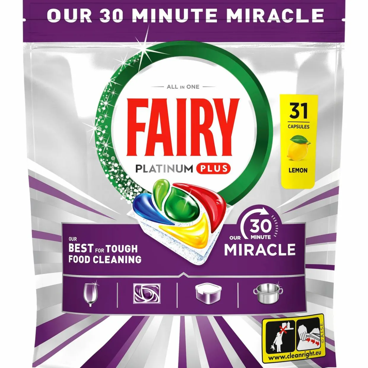 Konetiskitablettia Fairy 31 kpl 30 Minute Miracle