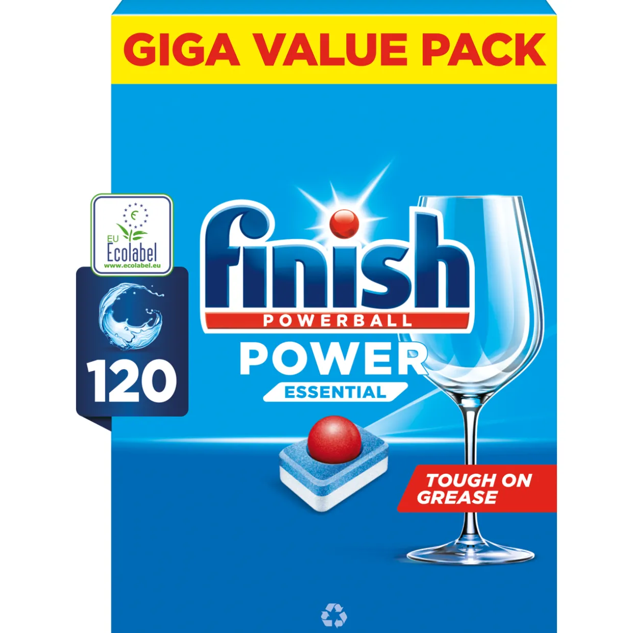 Konetiskitabletti Finish 120 kpl Power Essential