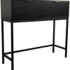 Konsolipöytä Tenstar 90 x 30 x 84 cm Siera musta