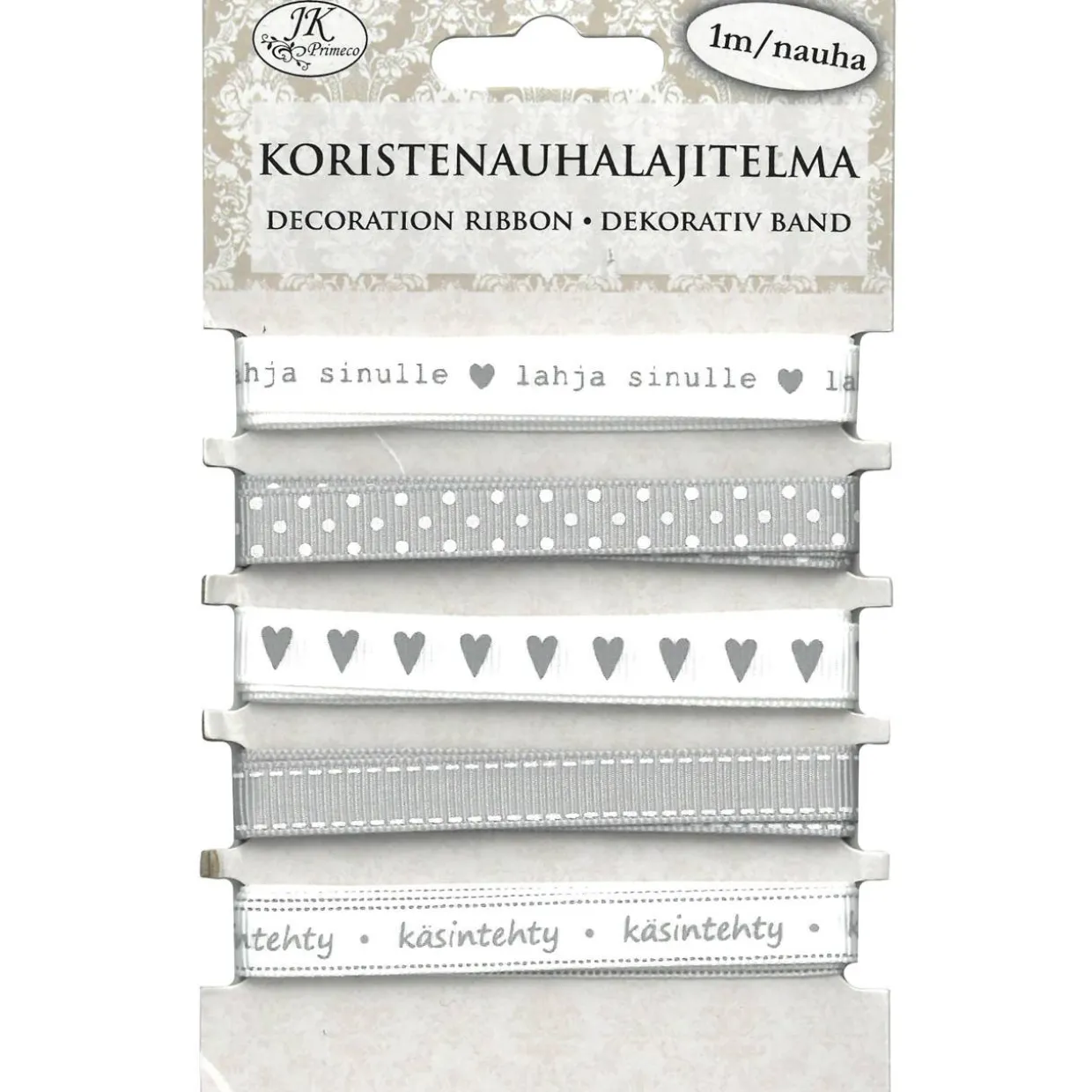 Koristenauha harmaa 5x1m