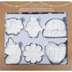 Koristesetti Craftsy 6 kpl maalattava