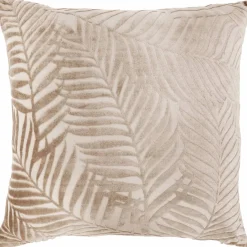 Koristetyynynpäällinen Kotikulta 45 x 45 cm Lehdet beige
