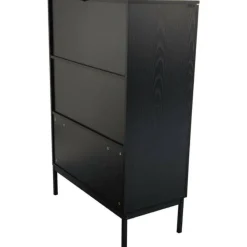 Korkea lasiovikaappi Tenstar 80 x 40 x 120 cm Siera musta