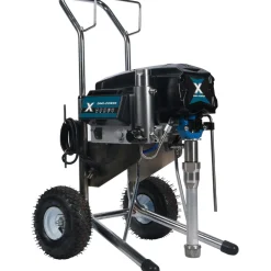 Korkeapainemaaliruisku Dinopower Pro DP-X45 2000W 4,5 l/min kärryllä