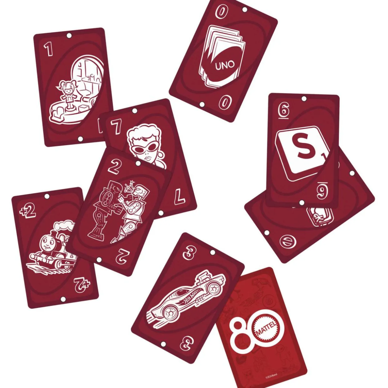 Korttipeli UNO Mattel 80v juhlapainos