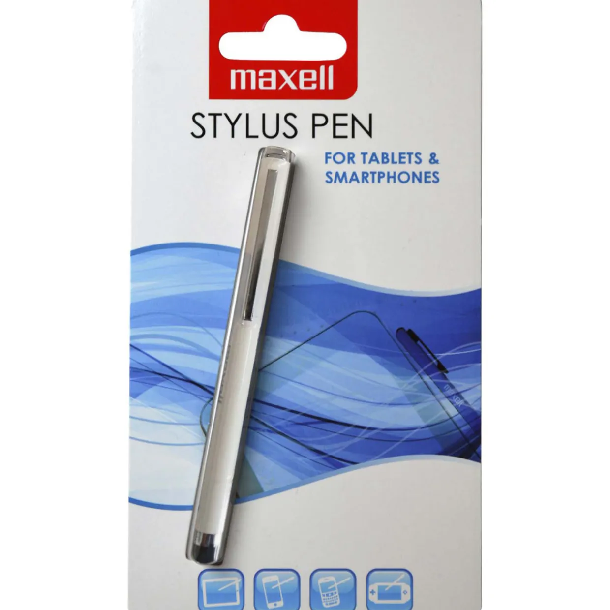 Kosketusnäyttökynä Maxell Stylus Pen, valkoinen
