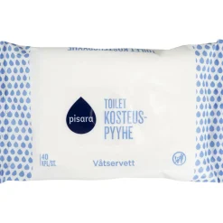 Kosteuspyyhe Pisara 40 kpl Toilet