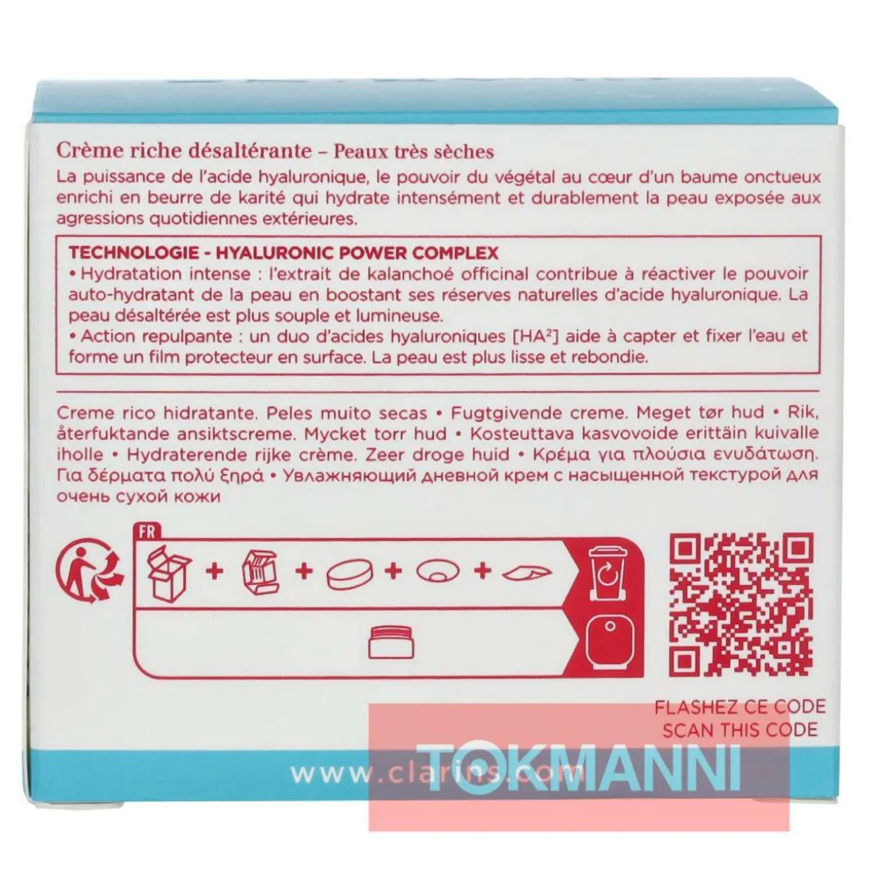 Kosteusvoide, Clarins 50 ml Hydra-Essentiel Rich