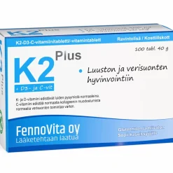K2 Plus 200 µg Fennovita 100 kpl