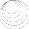 Kranssipohjasetti Iisi 5 kpl 15-35 cm metalli