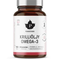 Krilliöljy Omega-3 Puhdistamo 120 kpl