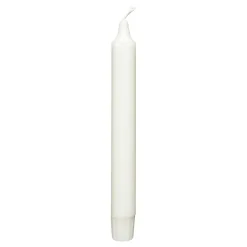 Kruunukynttilä valkoinen 20 cm 10 kpl/pkt