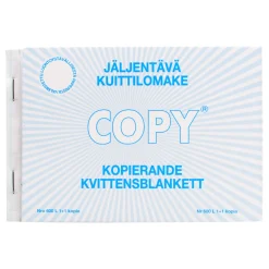Kuittilomake A6 jäljentävä