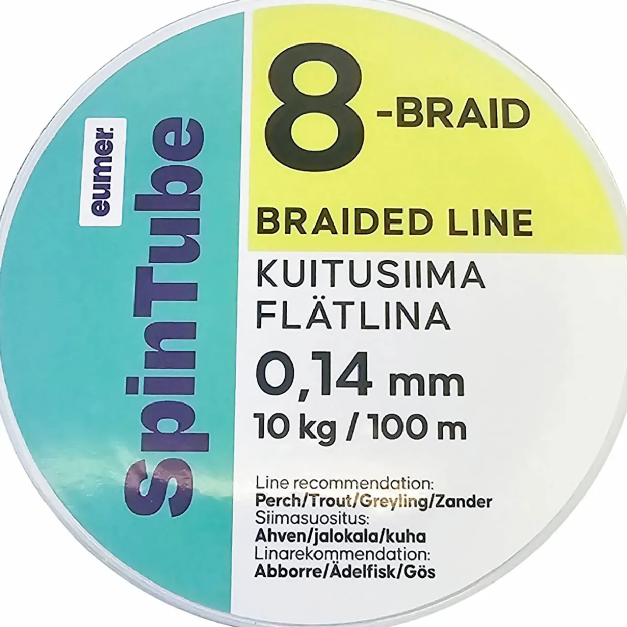 Kuitusiima Eumer Spintube 8