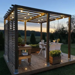 Kukkalaatikko 100 x 29 x 37 cm ruskea Patio Terassit