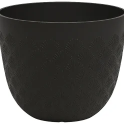 Kukkaruukku Multy Home Scalloped 36 cm, musta