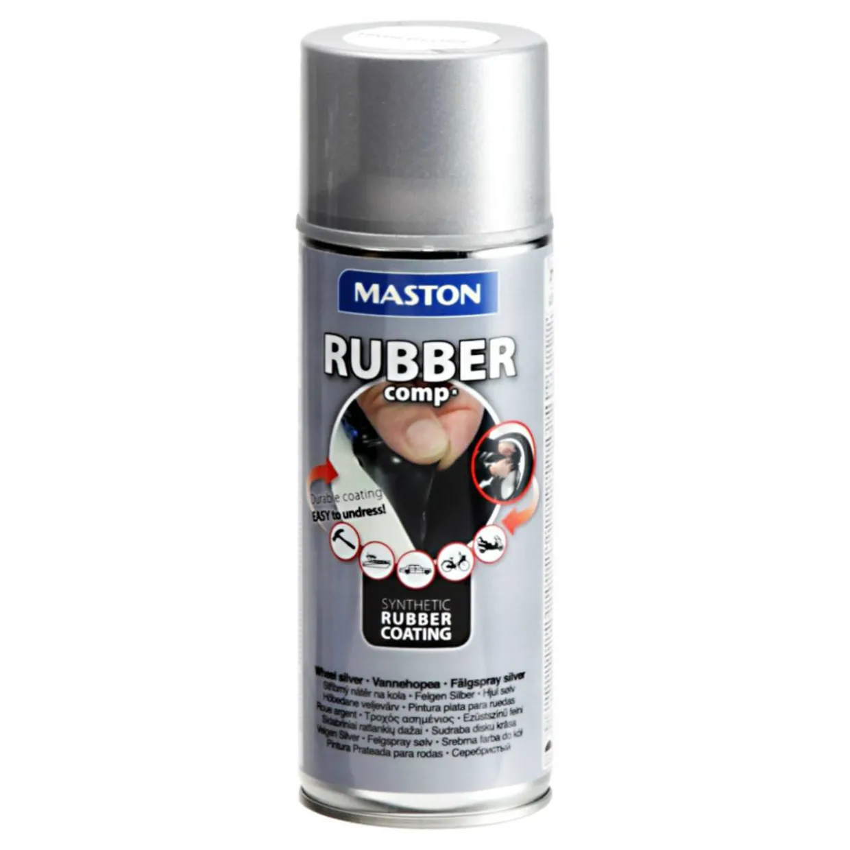 Kumipinnoitespray RUBBERcomp vannehopea 400 ml