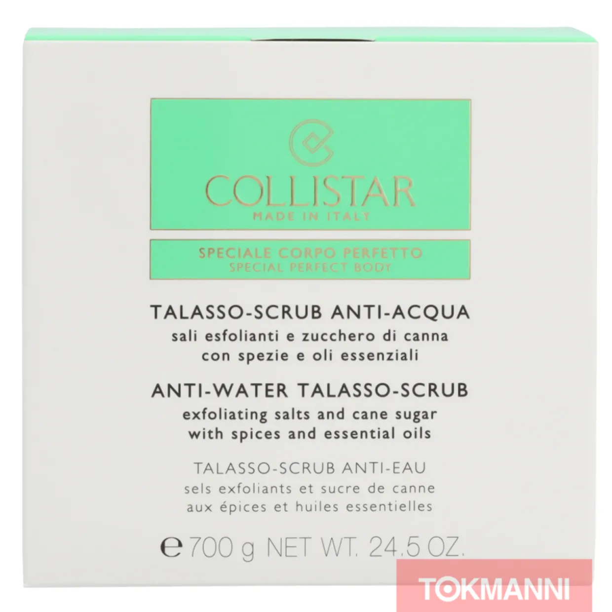 Kuorintavoide, Collistar 700 g Anti-Water Talasso Salts And Cane Sugar With Spices And Essential Oils