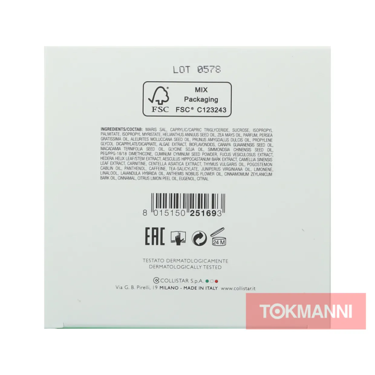 Kuorintavoide, Collistar 300 g Talasso Anti-Acqua