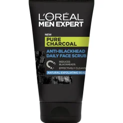 Kuorintavoide Loreal Men 100 ml Pure Carbon kasvoille mustapäitä vastaan