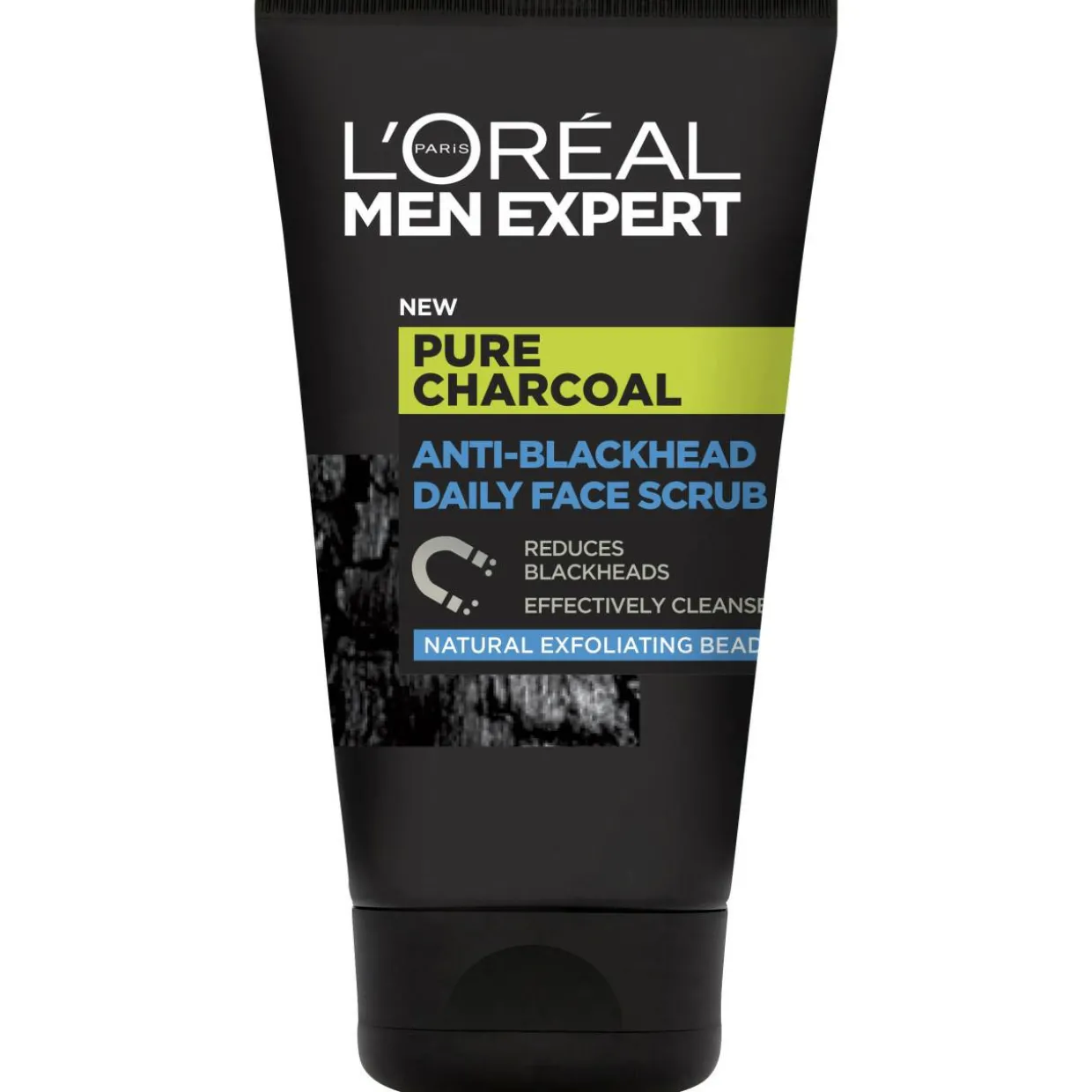 Kuorintavoide Loreal Men 100 ml Pure Carbon kasvoille mustapäitä vastaan