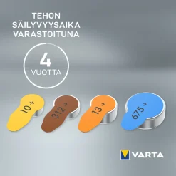 Kuulokojeparisto Varta 10 6 kpl