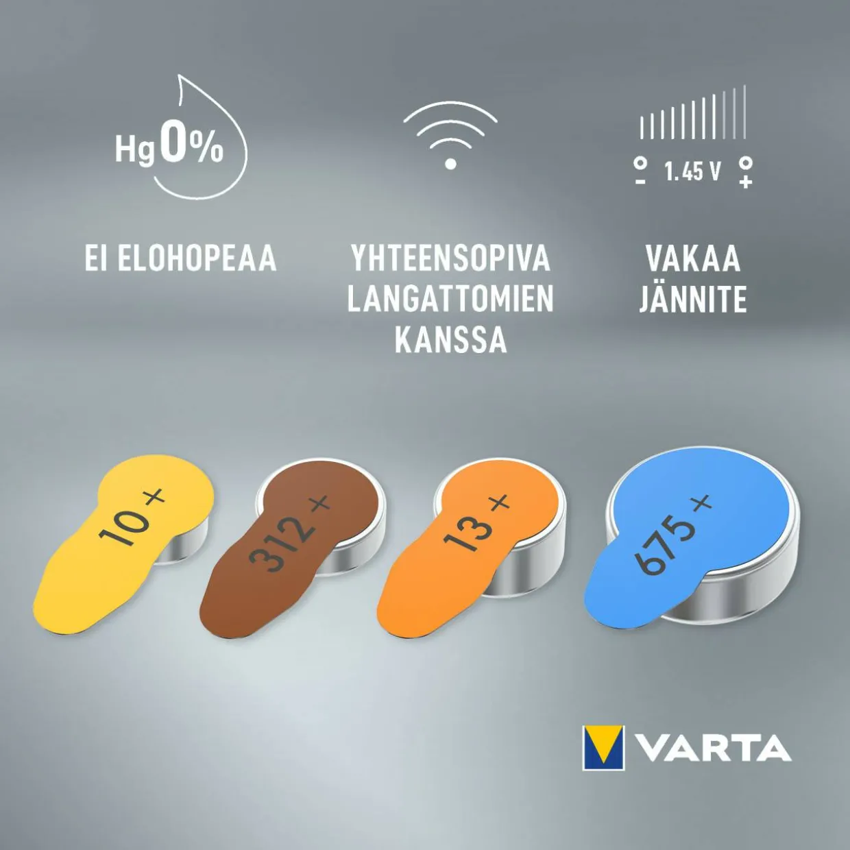 Kuulokojeparisto Varta 13 6 kpl