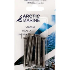 Kuusioruuvi Arctic Marine DIN933 M6x50 A4, 6 kpl