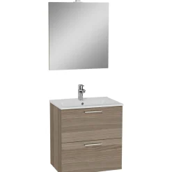 Kylpyhuonekalustesetti Vitra 3in1 Mia 60 cm tammi