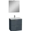 Kylpyhuonekalustesetti Vitra 3in1 Mia 60 cm antrasiitti