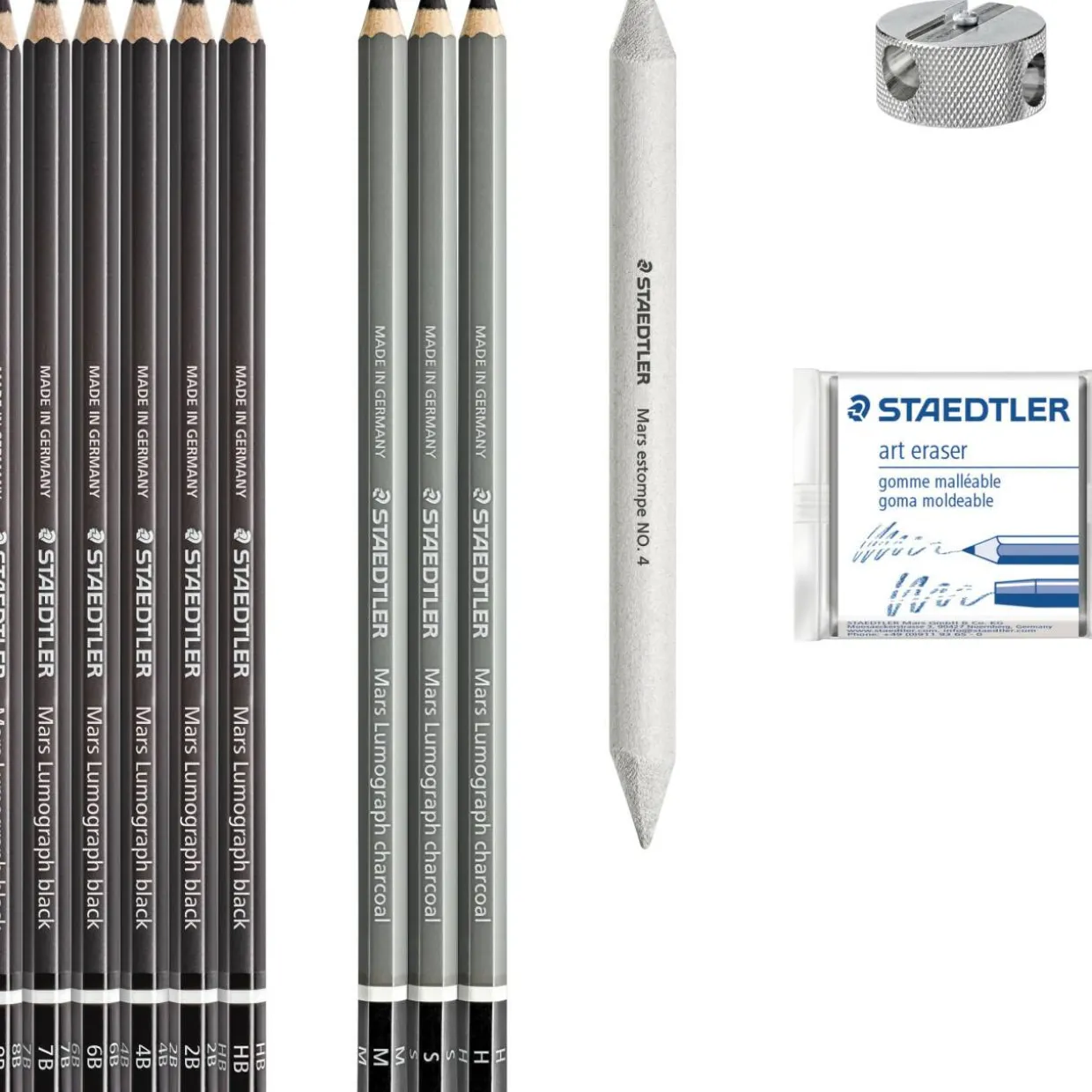Kynäsetti Staedtler 12 osaa hiilipiirustus