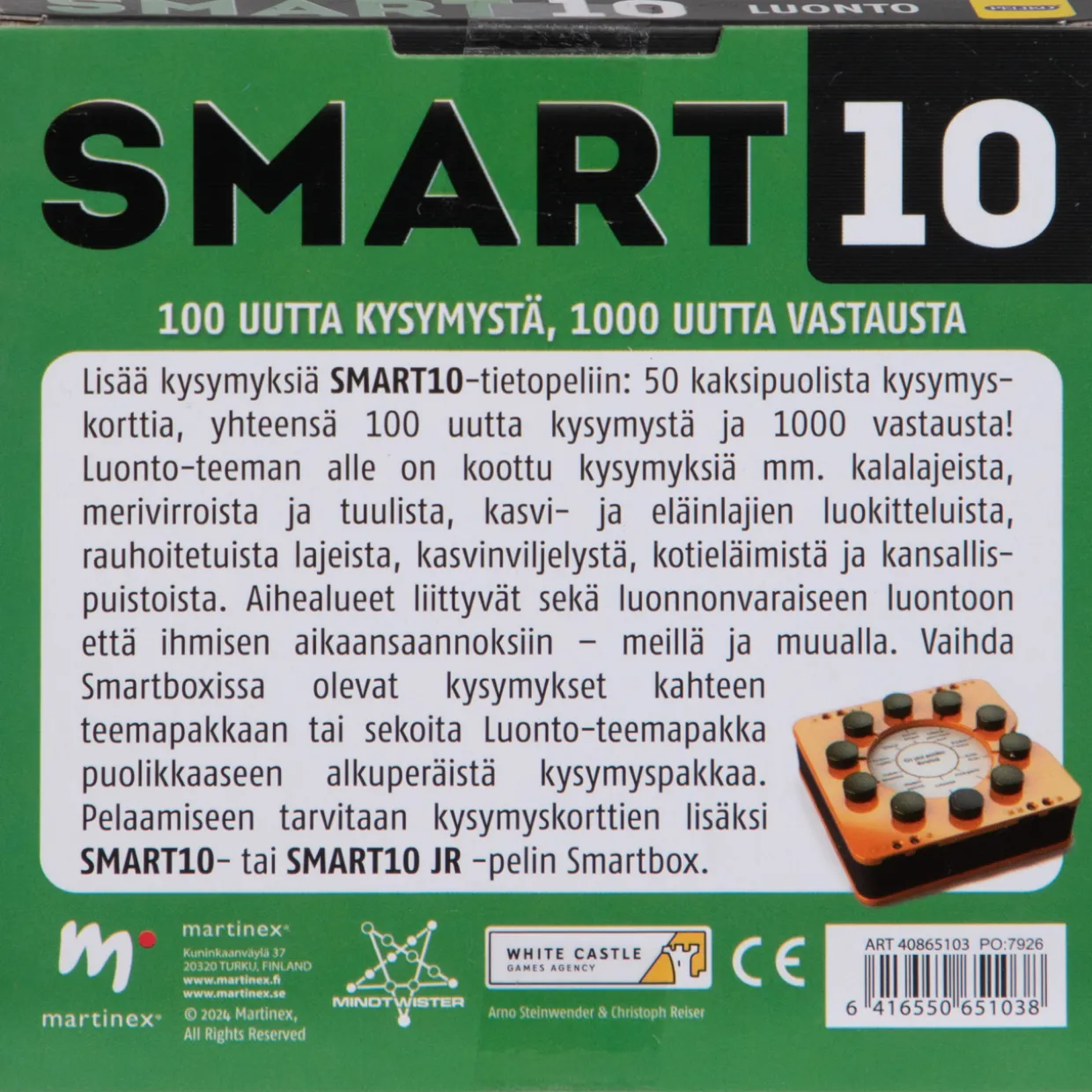 Kysymyskortit Smart10 Luonto