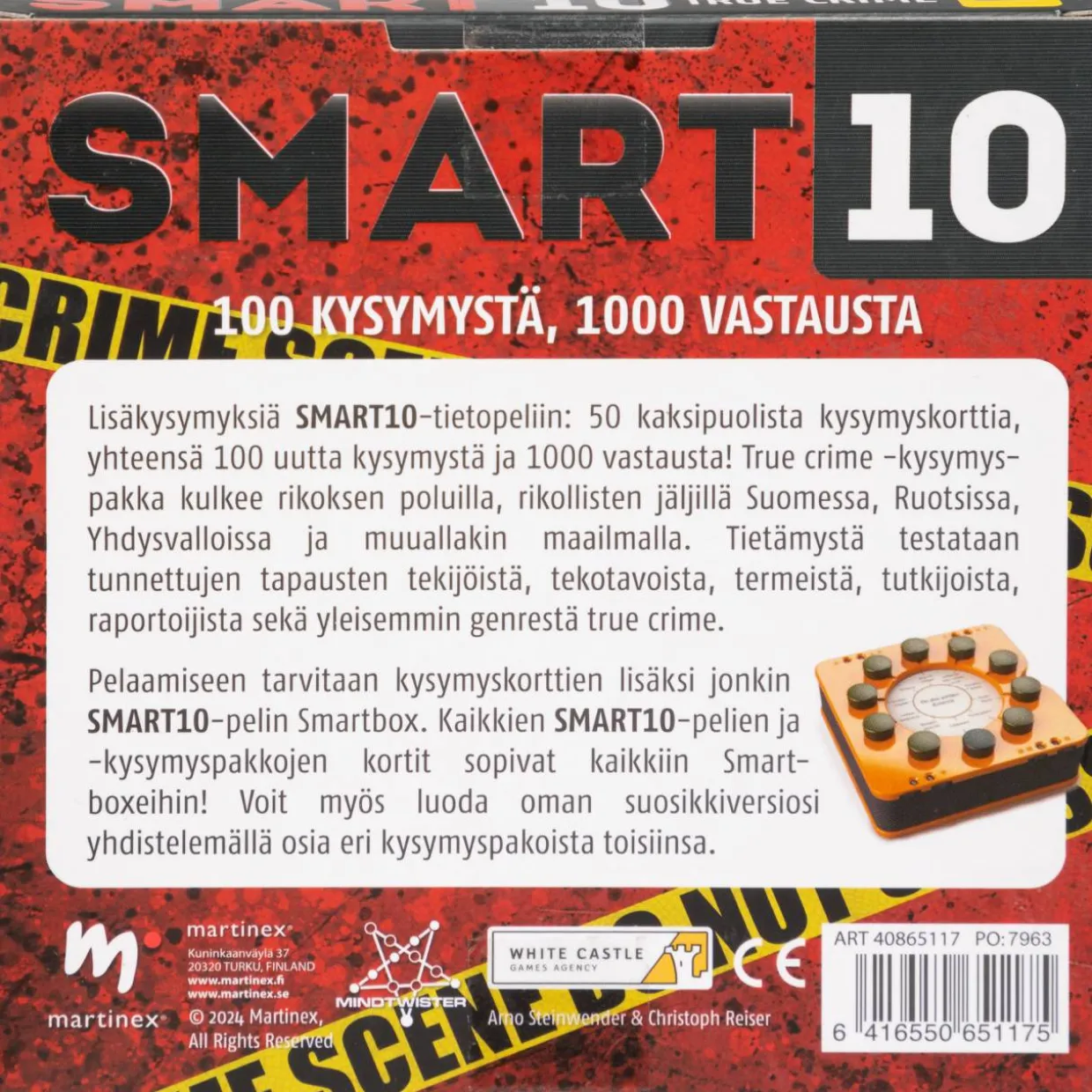 Kysymyskortit Smart10 True crime