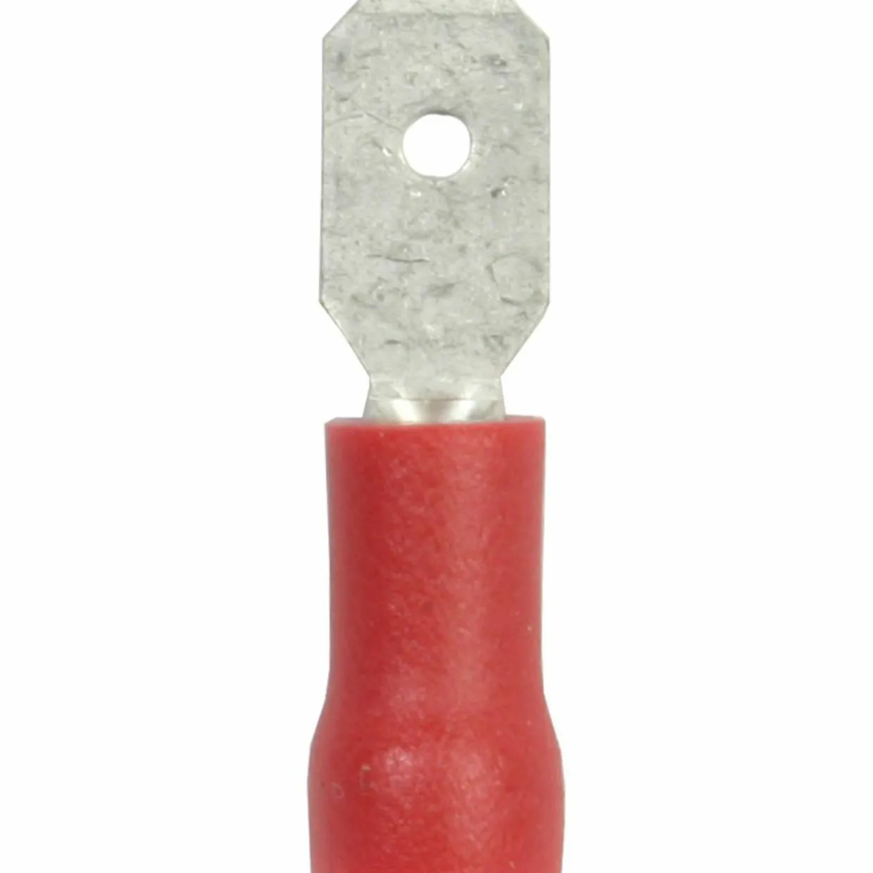 Laattapistoke 6,35 x 0,8 mm punainen, 10 kpl
