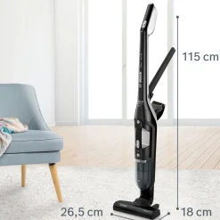 Ladattava pölynimuri Bosch Series 4 Flexxo, musta
