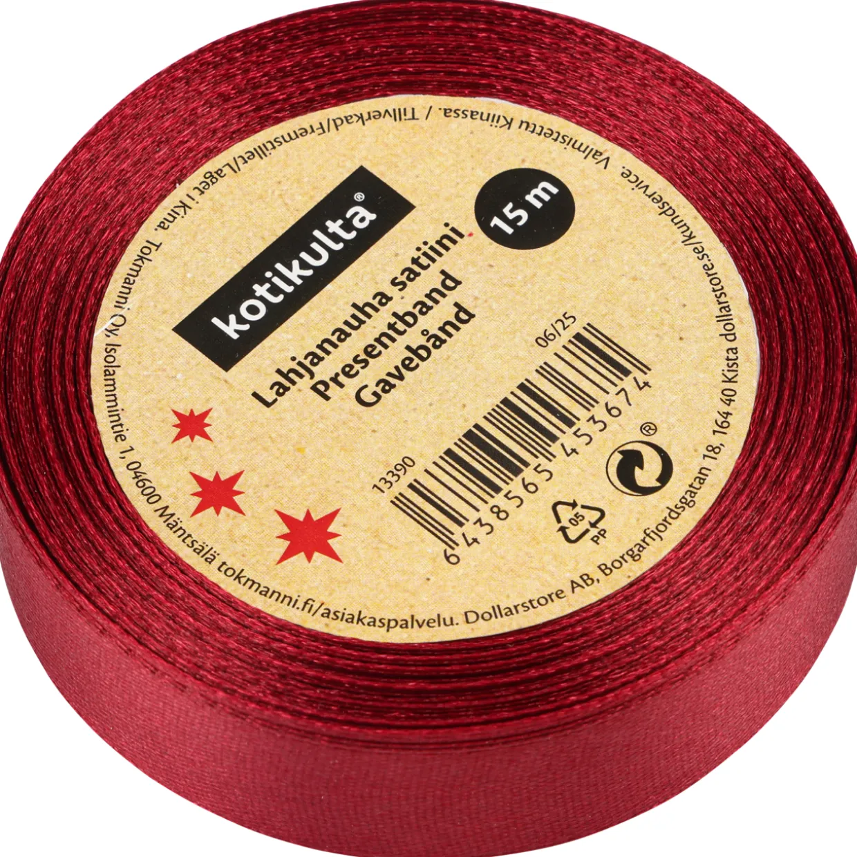 Lahjanauha Kotikulta 20 mm x 15 m satiini
