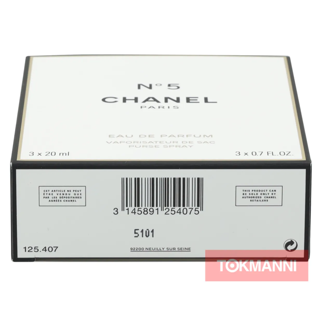 Lahjapakkaus Chanel 60 ml No 5, 2 x Edp Spray Refill 20 ml/1 Edp Spray 20 ml