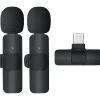 Langaton mikrofoni Mobia, 2 kpl, Lavalier USB Type-C