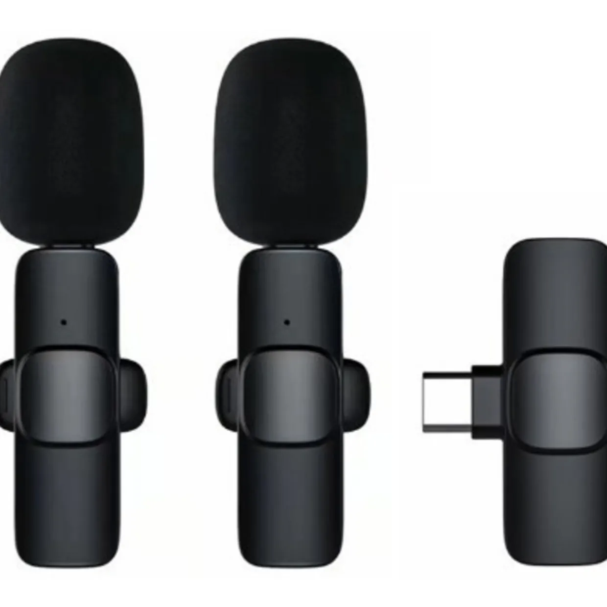 Langaton mikrofoni Mobia, 2 kpl, Lavalier USB Type-C