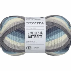 Lanka Novita 150 g 7 Veljestä Jättiraita