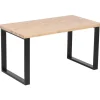 Lankkupöytä Eureka Seela 140 cm antiikkipetsattu/musta