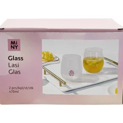 Lasi Miny 2 kpl mansikkakoriste