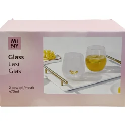 Lasi Miny 2 kpl sitruuna