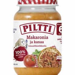 Lastenateria Piltti 190 g makaronia ja kanaa 6 kk