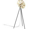 Lattiavalaisin EGLO Castanuelo 40W 50x27x152cm kulta/musta
